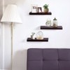 AHDECOR Floating Wall Mounted Shelves, Set of 3 Display Ledge