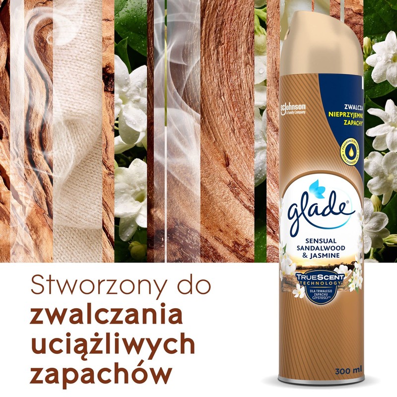 Glade Sensual Sandalwood & Jasmine Air Freshener, 2 x 300