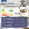 Amico Ceiling Fans with Lights, 42 inch Low Profile Ceiling