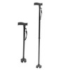 Quad Cane Adjustable Height Anti Slip Lightweight Retractable Senior Walking