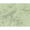 Adirondack High Peaks Map 11x14 Print (Sage)