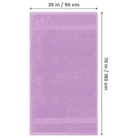 Utopia Towels - Luxurious Jumbo Bath Sheet 1 Piece - 600 GSM (35X70 Inches) 100% Ring Spun Cotton - Highly Absorbent and Quick Dry Extra Large Bath Towel - Super Soft Hotel Quality Towel (Lavender)