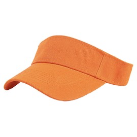 White Fang CA540 Women's Visor, Sun Visor, Plain, Hat, Stylish, Simple, Brim Length Cap, Orange