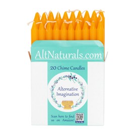 Set of 20 Orange, Unscented, 4 Inch Tall Chime Candles (Altar, Spell)