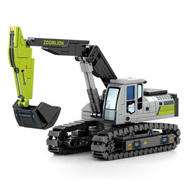 JXJ Excavator Erector Set Toy- Construction Toys for Boys Age 8-12-Construction Vehicle Series STEM Toys-Adult Stress-Relief Building Toy