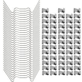 150Pcs Greenhouse Glass Clips Spring,Greenhouse Glazing Clips for Glass,Halls Greenhouse Glass Pane Fixing Clips Window Clips - 75 W Clips and 75 Z Clips for Greenhouse Glass Replacement Accessories