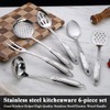 Berglander Stainless Steel Kitchen Utensils Set 6 Pcs, Cooking Utensil