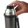 ISOSTEEL Isolierflasche Travel Quickstop, Titan-Grau