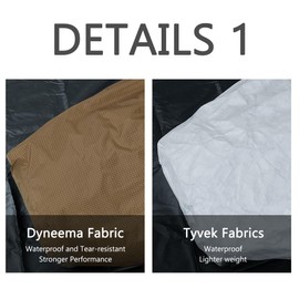 3F UL Gear Sleeping Bag Feet Waterproof Cover, Lightweight Tear Resistance Waterproof Cover with Adjusting Tape & Waterproof Press-Glue for Botton of Sleeping Bag, 0.22LBS (Tyvek Fabrics)