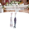 1 Pair Rabbit Ornament Innovative Resin Couple Rabbits Figurine Wedding