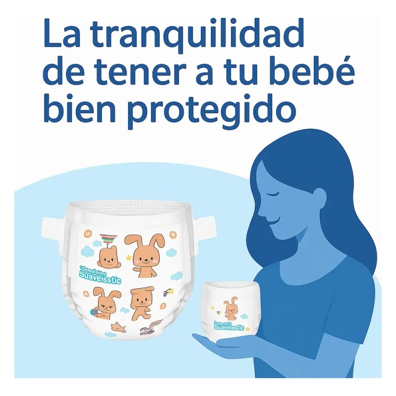 Kit De Pañales Suavelastic Recien Nacido - 40 Piezas X