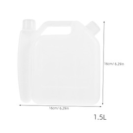 FUNOMOCYA 1.5l Plastic Proportioning Bottle for Lawn Mower Oil Oil Strainer Container Pot Chainsaw Proportioning Can
