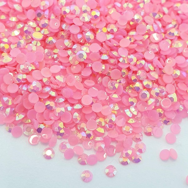 MajorCrafts 4000pcs 2mm ss6 Jelly AB Flat Back Round 14