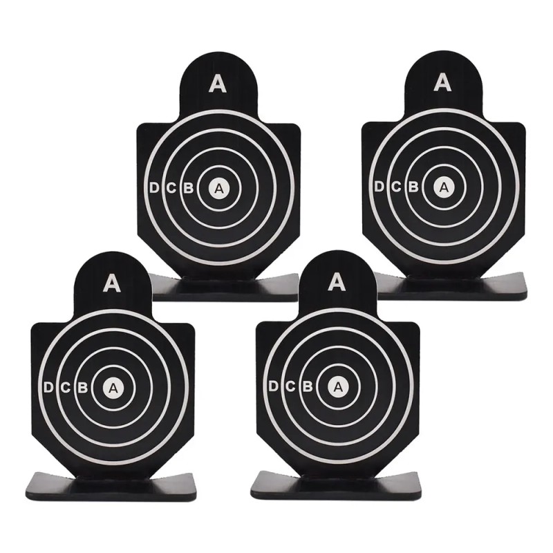 4x Metal Objetivo Disparo Junta Soporte Práctica 01