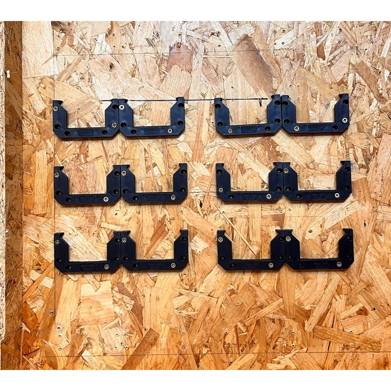 StealthMounts Mounting Cleats V2 for Packout (12 Pack) - Black