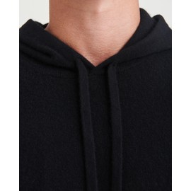 NAADAM Mens The Off-Duty Cashmere Hoodie, Black, L