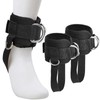 1 Pair Adjustable Ankle Strap with Double D-Rings,Work Out Cuff