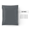 Straame 60 Mixed Size Grey Mailing Postal Bags, Self-Seal Closure