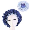 XUNQUCOM 2 Piece Silk Hair Cap Double Sleeping Cap Beauty