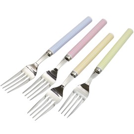 Kai FA5172 KAI Fork, Large, Striped Pattern, Made in Japan