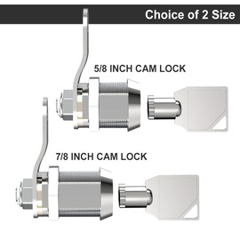 EG STARTS 5 x Arcade Machine Cash Door Tool Box Tubular Cam Lock Cabinet Door Atom Lock with 5 Same Keys for Arcade Games Jamma Mame Kit Parts (Short Lock)