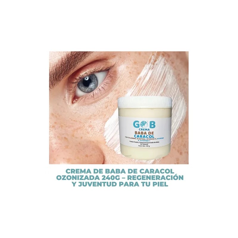 Gob crema ozonizada baba de caracol 240 g regenera todo