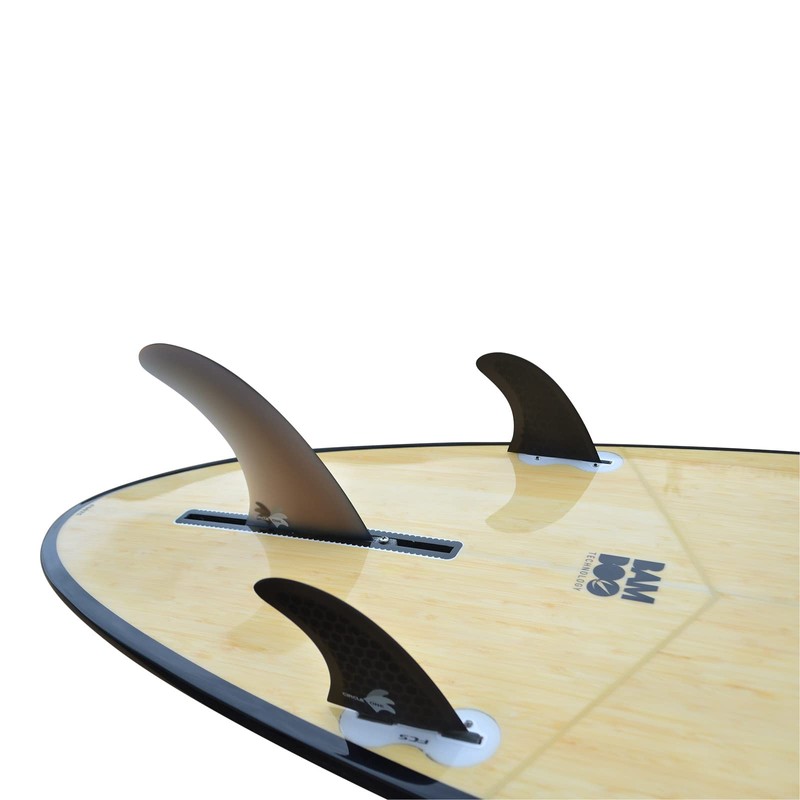 Fibreglass 6inch Centre Fin + 2 Honeycomb side fins (FCS