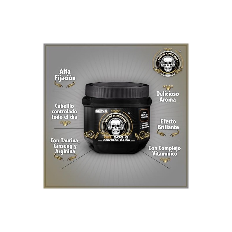 Men's Kingdom® by Aqua Net® Gel para Cabello Control Caída