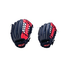 ZETT BDG302SVZ Catch Ball Gloves for Beginners with Shock Absorbing Pads Parent-Child Grab Set, 10 Inches (Elementary School to General) & 11.5 Inches (Elementary School to General) for Right