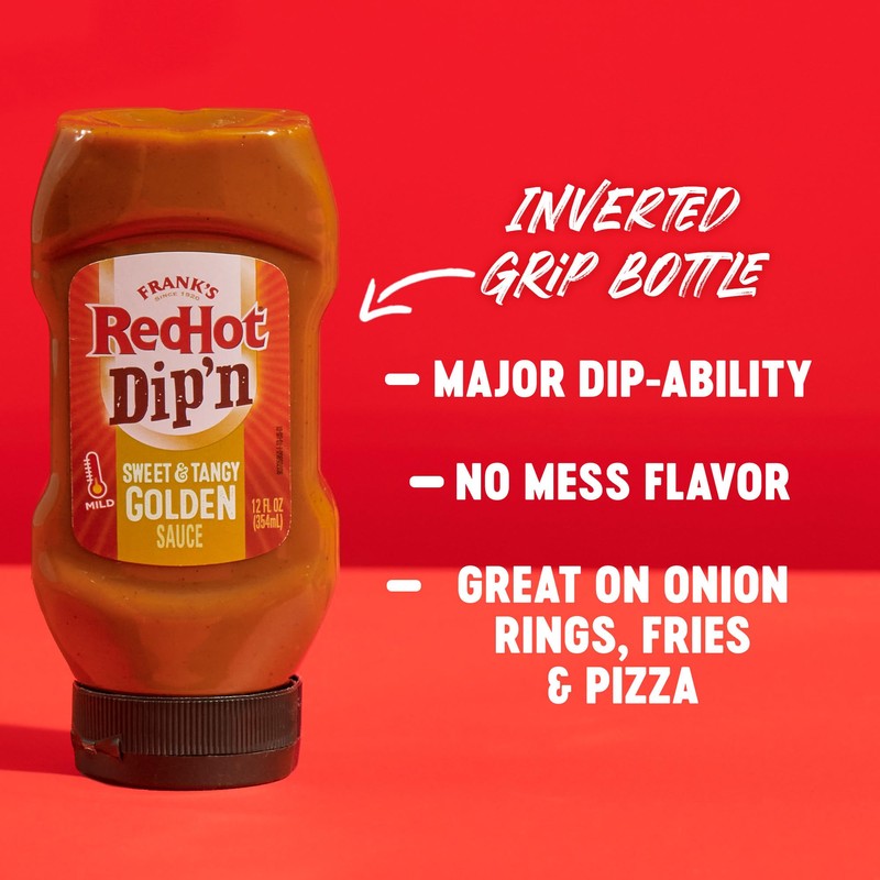 Frank's RedHot Dip'n Sweet & Tangy Golden Sauce, 12 fl