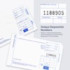 2 Part Short Credit Card Imprinter Sales Slips, Pack of