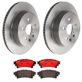 Brembo - Rear Brake Kit for various Lexus Models. Ceramic Brake Pads (P83132N) and Rotors (09.C930.11). Kit # KT00756