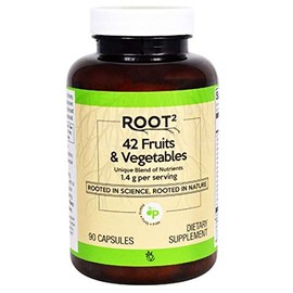 Vitacost ROOT2 42 Fruits and Vegetables 1.4 Gram Per Serving - 90 Capsules