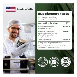 Nr + Resveratrol + Quercetina 80 Capsula Original