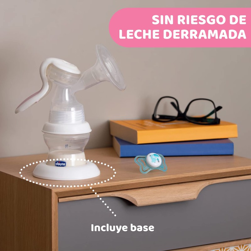 CHICCO, Extractor de Leche Materna Manual Natural Feeling, Accesorios de