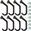 Dicunoy 8PCS Rustic Cast Iron Hooks, Wall Mounted Farmhouse Coat