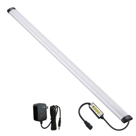 LAIFUNI Dimmable Under Cabinet Lighting, RGB LED Light Bar, Inline Control Lamp, Multicolor Under Counter Lights for Desk, Room, Cupboard, Hallway, Shelf, Closet (24 Inch)