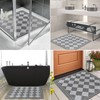 Square Shower Mat Non Slip Anti Mould 60x60cm Gray Bath