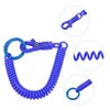 [PATIKIL] Elastic Coil Spring Keychains, Set of 4 Anti-lost Keychain