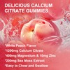 Calcium Citrate 1200mg Gummies with Vitamin D3 K2 - Chewable