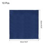 sourcing map 10pcs Cloth Napkins Navy Blue Satin Table Napkins
