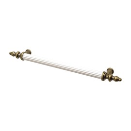 Decoranddecor Vandon - Vintage Traditional Cabinet Pull Handles Country Style Classic - Solid Zinc (160mm, White)