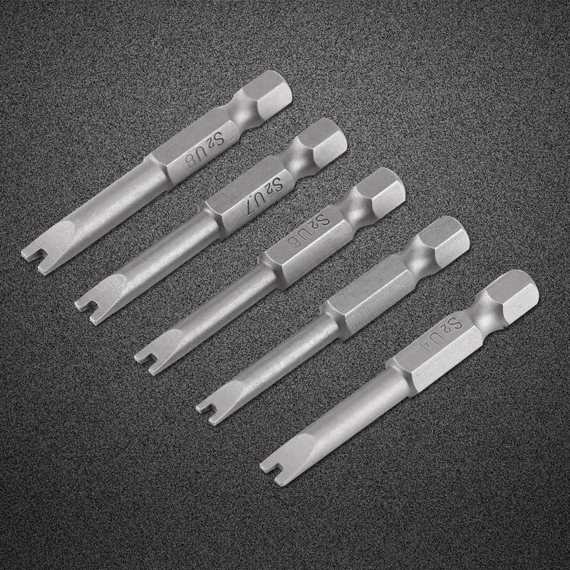 5 Pcs Alloy Steel Screwdriver Drill Bits Set 50mm/2inch Length