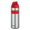 THERMOS FFQ-600-S-R Vacuum Insulated Straw Bottle, Red