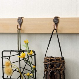 レック(LEC) 金属 カモイ掛け クギ ブラウン 2 x 3 x 4 cm H-045