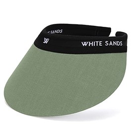 Reversible Linen Sun Cap Two-Tone Sun Visor CHAMELA | SAGE Green