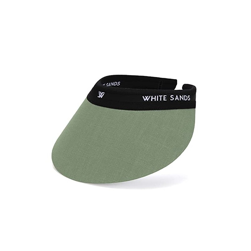 Reversible Linen Sun Cap Two-Tone Sun Visor CHAMELA | SAGE