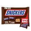 SNICKERS Fun Size Chocolate Candy Bars, 18.71 oz Jumbo Bulk