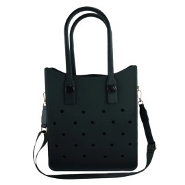 Halloween EVA Tote Handbag Colorful Punch Hole DIY Charm Bag for Family Party Spooky Festival Gift Totesize: 18.9*4.33*11.81in, Color: HYB-C02