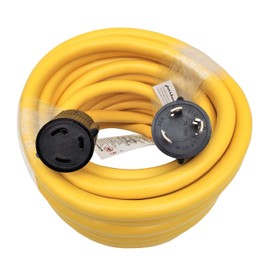 Parkworld NEMA L5-30 Extension Cord, Generator Locking 3-Prong, 30 AMP, 125 Volts, 3750 Watts (50FT)